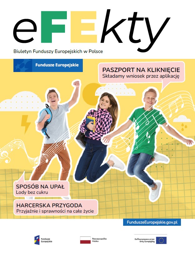 Okładka biuletynu - podskakujące dzieci